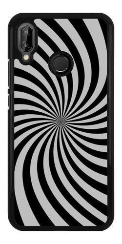 Funda Protector Uso Rudo Para Xiaomi Espiral Lineas Gris