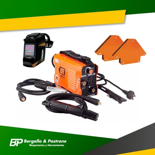 Imagen 2 de 10 de Soldadora Inverter Lusqtoff Iron 100 + Mascara + Accesorios