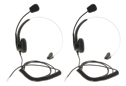 2x Rj9 Call Cancelación De Ruido Auriculares Auriculares