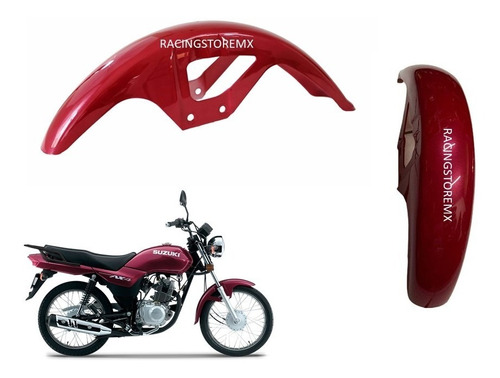 Salpicadera Delantera Rojo Ax4 Suzuki Motocicleta