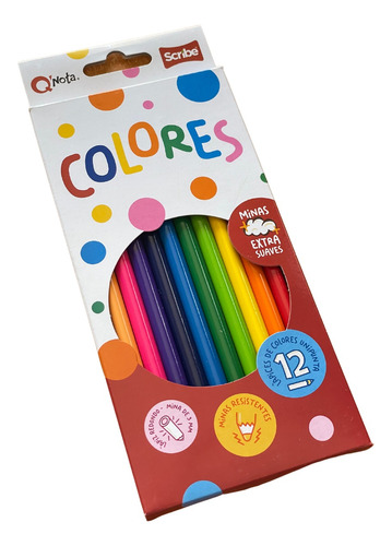 Colores Scribe Caja De 12 Unidades Mina De 3mm
