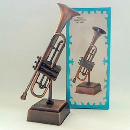 Miniatura De Metal Apontador De Lápis - Trompete 9634