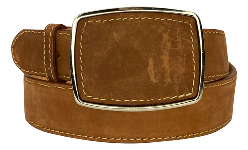 Bota + Cinto En Piel Original De Res Mod. Macho Color Chocom