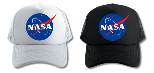 Pack Deluxe Gorra Nasa Space Rocket Trucker X 2