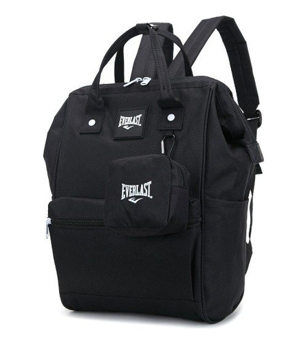 Mochila Cartera Everlast Boca De Pez + Monedero + 3 C !