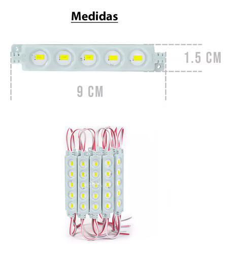 Luz Led Modulo 5030 Blanco Publicidad Iluminacion Ips65 20pz Luz Blanco neutro
