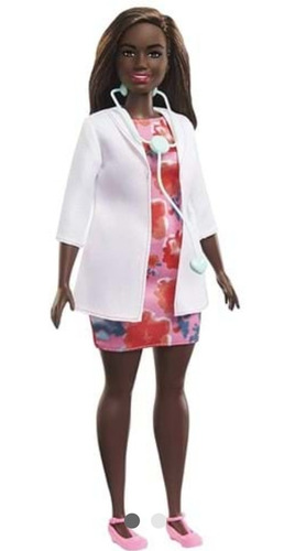 Imagen 2 de 2 de Muñeca Barbie Doctora 28 Cms. Morena, Exclusiva.