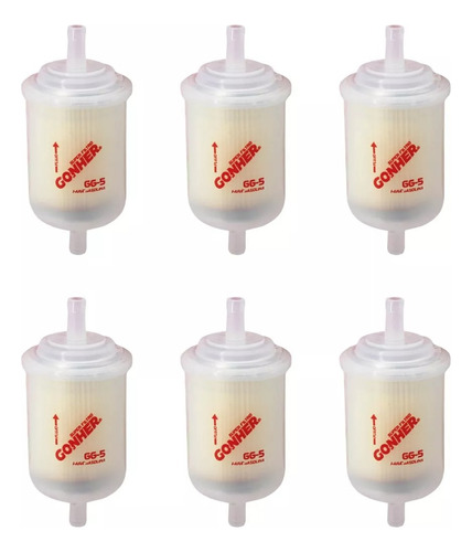 Filtros De Combustible Gg-5 Universal Gonher 6 Pza Mayoreo