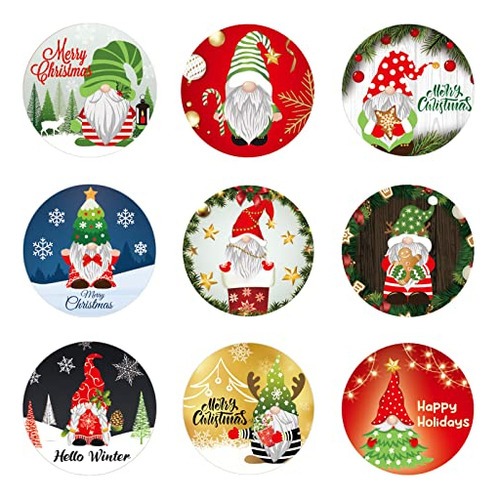 540 Pieces Gnome Xmas Envelope Stickers, Merry Christma...