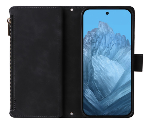 Funda De Piel Tipo Cartera Con Cierre Y Cierre Magnético Para Google Pixel 10 Pro Xl 9 Pro 9a 8 7 5 4a 4g 5g Xl