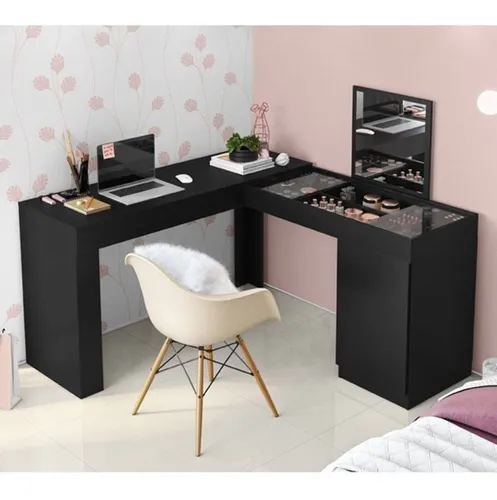 comprar Mesa Escrivaninha De Canto Com Penteadeira Camarim Encanto