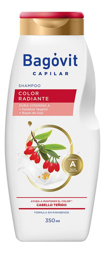 Bagóvit Capilar Color Radiante Shampoo Para Cabellos Teñidos