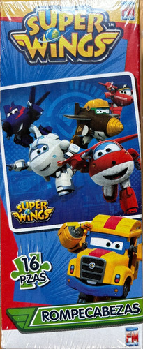Juego De Mesa Rompecabezas Super Wings 16 Piezas Jett