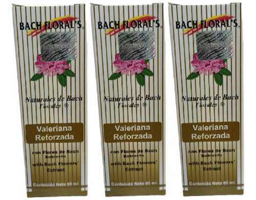 Extracto De Flores De Bach Valeriana 60ml 3 Pack