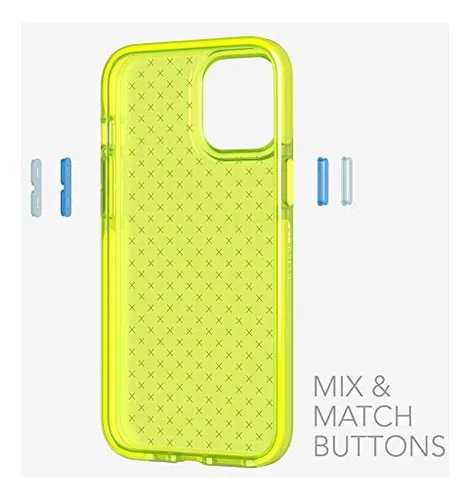 Funda Tech21 Evo Check Para iPhone 12 Pro Max, Amarilla Lumi