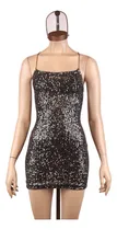 Comprar Vestido Mini Ajustado Lentejuelas Espalda Descubierta