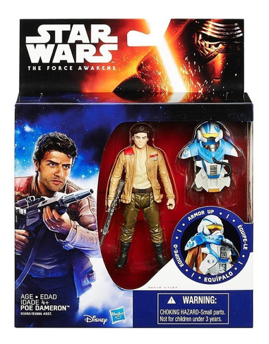 Force Awakens Armor Up Poe Dameron Star Wars 3.75