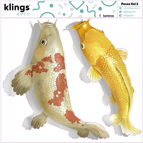 Vinilos Decorativos Peces Koi Zen Feng Shui Fortuna