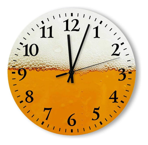 Tollyee Vintage Reloj Digital De Madera Cerveza Sin Tictac R