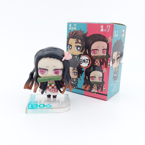 Mini Figura Demon Slayer Nezuko Kamado 8cm Anime Kimetsu