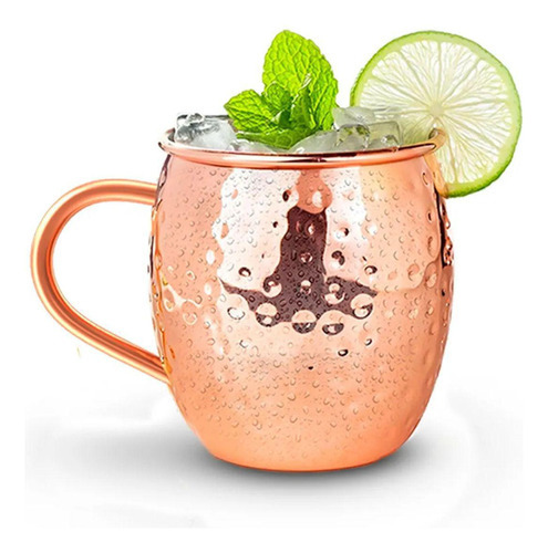 Copo Moscow Mule 450ml Drink Cor Rose gold