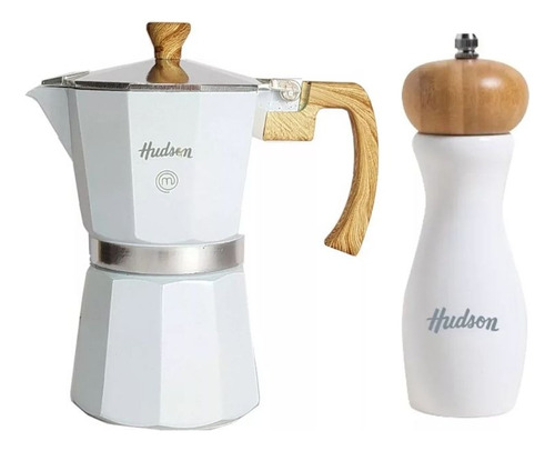 Cafetera Italiana 6 Tzas Apto Induccion Molinillo 15 Hudson