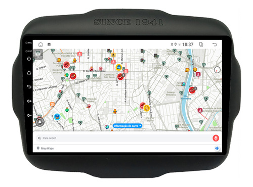 Multimidia Renegade 15/23 9p Android Carplay 2/32gb Voz