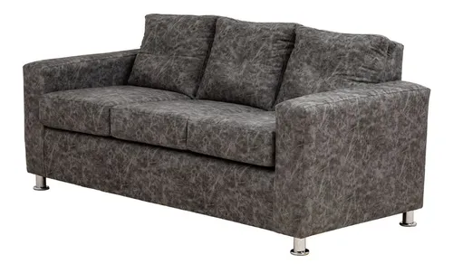 Living George 32 Cuero Auris Gris / Muebles América