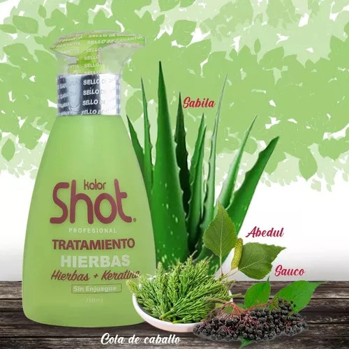 Tratamiento Hierbas Cabello Teñido + Keratina Kolor Shot