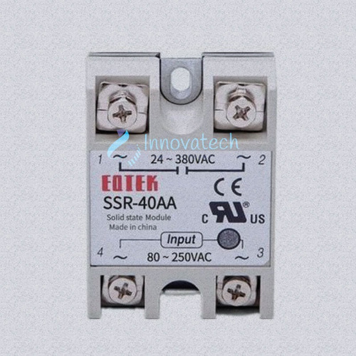 Relé De Estado Sólido 40a Ac Ac Ssr 40aa 24-380v Ac 