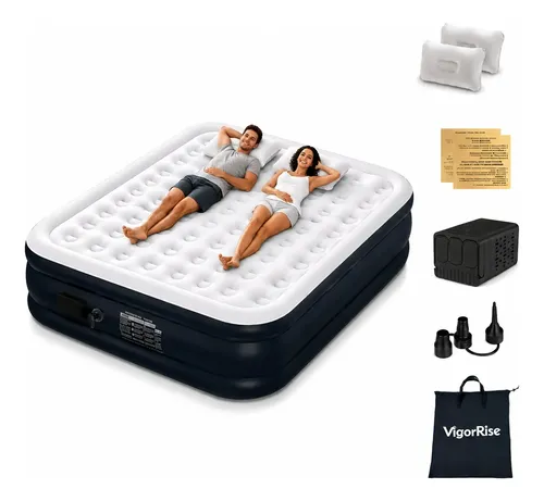 Colchao Inflavel Casal Queen203*150*40cm Dobrável, Portátil - foto 1