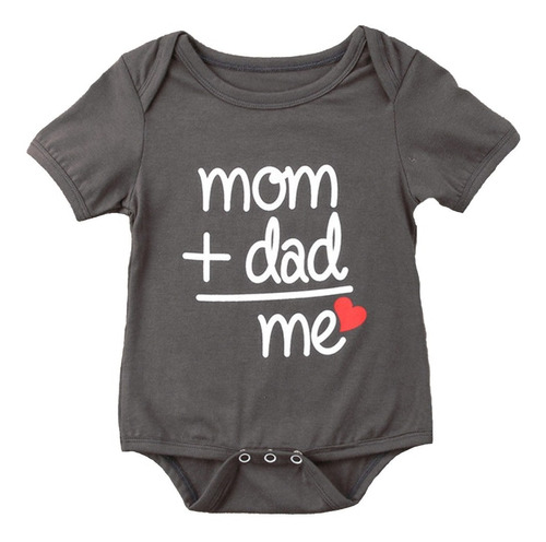 Mameluco Pañalero Para Bebe  Mom + Dad = Me