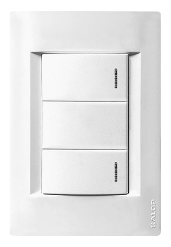 Llave De Luz Armada Línea Civil 2 Puntos Color Blanco Kalop