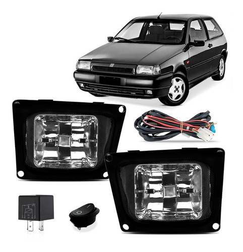 Kit Farol Auxiliar Milha Neblina Fiat Tipo Todos