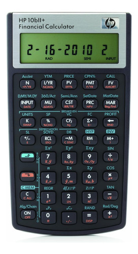 Financial Calculator Hp 10bii+ 100 Functions