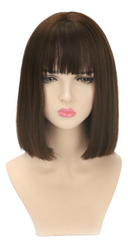 Wig Headgear Women's Short Straight Hair Cartoon Air Bangs