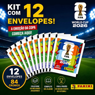 84 Figurinhas Copa Do Mundo 2026 12 Envelopes 84 Cromos