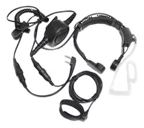 Comprar Auriculares Tácticos Con Micrófono De Garganta Con Dedo Ptt 