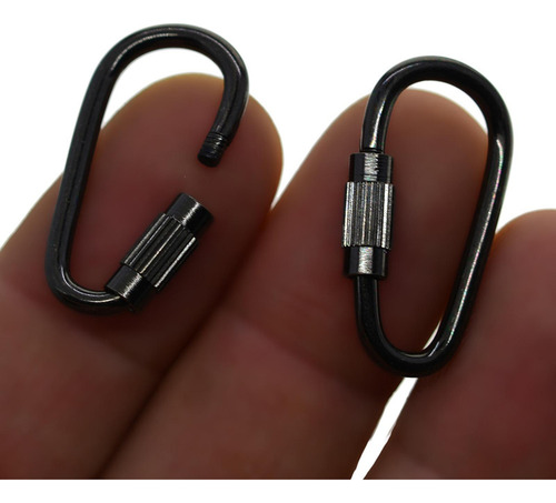 . 4 X 20 Piezas Pequeño Llavero Mosquetón Clips D Anillo