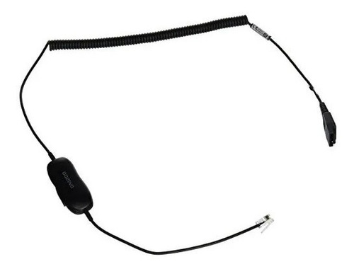 Cable Para Auriculares Jabra Gn1200 Qd Rj-10 2 M Negro /vc
