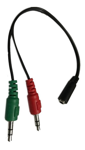 Cable Adaptador De 1 Plug Hembra A 2 Plug Macho 3.5mm Pc 