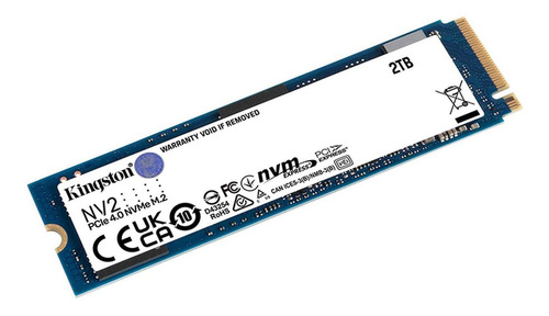 Disco sólido SSD interno Kingston SNV2S/2000G 2TB azul