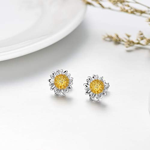 Pendientes De Girasol De Plata De Ley 925 Stud You Are My Su