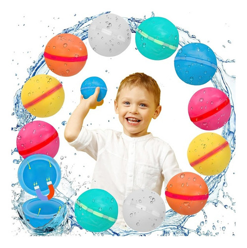 Globos Reutilizables, 12 Piezas De Globos De Agua