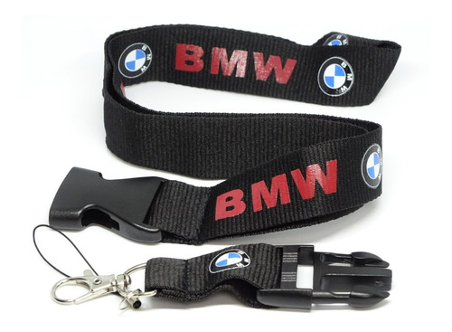 Cuerda Colgante Cuello Llavero Carro Moto Logo Marca Bmw  