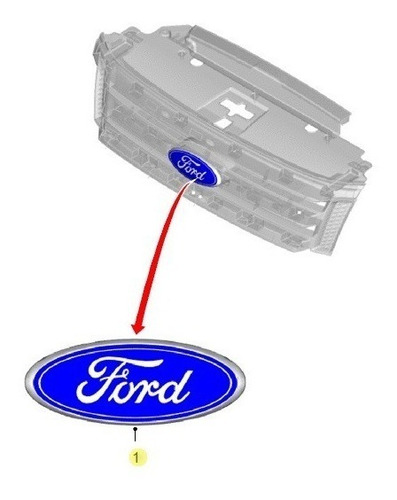 Imagen 6 de 8 de Logo Insignia Parrilla Ford Ranger Transit Cargo Legitimo