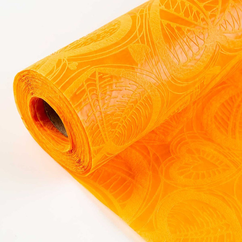 Papel Decorativo Texturizado 9.14m Selanusa Color Naranja Corazones