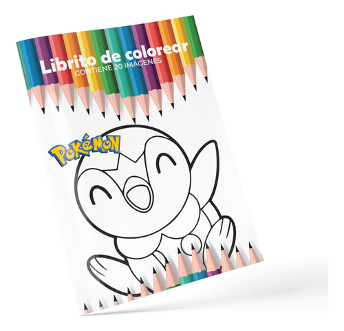 Cuaderno Libro Para Colorear Pokemon Naruto Sakura Varios X2