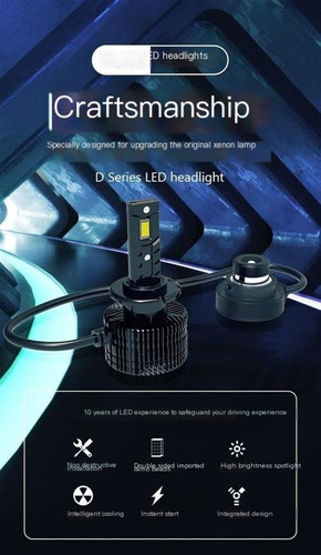 2 Faros Delanteros De Xenón Enchufables D8s A Led.