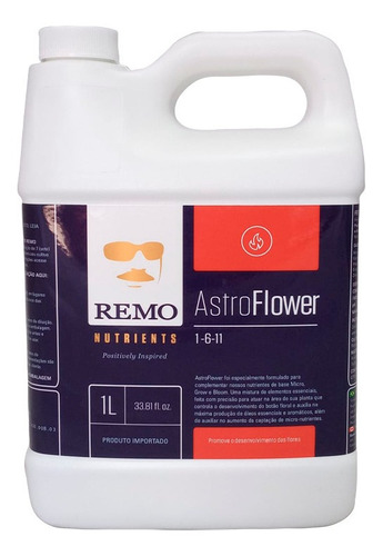 Imagem 1 de 2 de Fertilizante Astroflower 1l Remo Nutrients | Jardim 420